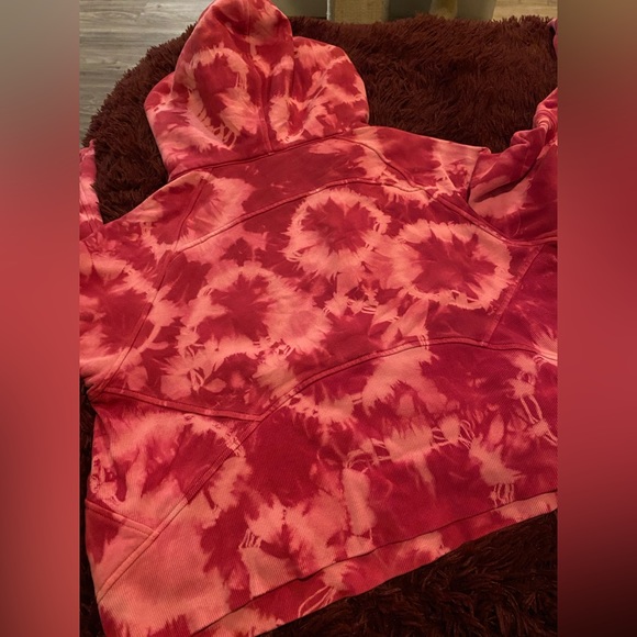 ✨ONE OF A KIND✨ Lululemon Ripened Raspberry Tie Dye Oversized Half-Zip Scuba M/L - Picture 10 of 14